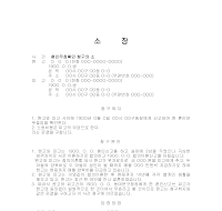 소장(혼인무효확인청구의소) 소장(혼인무효확인청구의소)